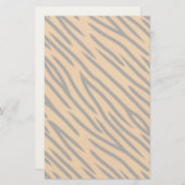 タイガーストライプパターン 便箋 (正面/裏面)