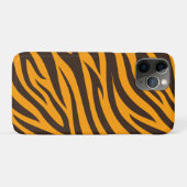 タイガーストライプブラックオレンジワイルドアニマルスキンパターン Case-Mate iPhoneケース (裏面(横))