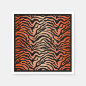 タイガーストライププリント紙ナプキン スタンダードカクテルナプキン (正面)