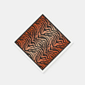 タイガーストライププリント紙ナプキン スタンダードカクテルナプキン (角)