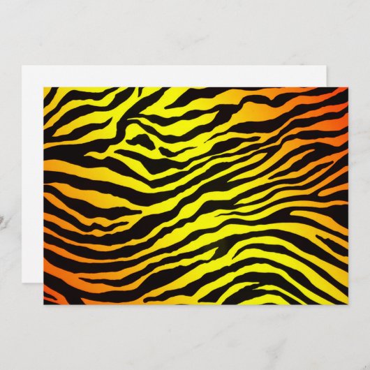 タイガーストライプ招待状 招待状 (正面/裏面)