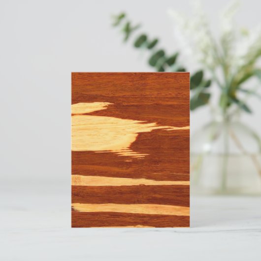 タイガーストライプ竹の木目 ポストカード (スタンド正面)