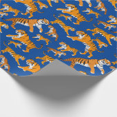 タイガースパターンが多い ラッピングペーパー (角)