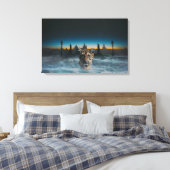 タイガースピリットのキャンバス印刷 キャンバスプリント (インサイチュ (寝室))