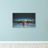 タイガースピリットのキャンバス印刷 キャンバスプリント (インサイチュ (ウッドフロア))