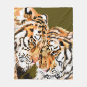 タイガースファミリーフリースブランケットカップル フリースブランケット (正面)