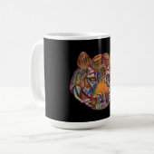 タイガースヘッドマウスマット コーヒーマグカップ (正面左)