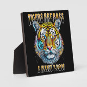 タイガースボス、私はライオンおもしろい引用文 フォトプラーク (正面)