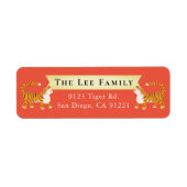 タイガースレッドアドレス ラベル (正面)