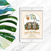 タイガースワイルドワン第一誕生日 招待状