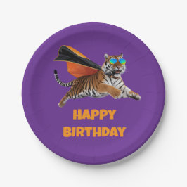 タイガースーパーヒーロー ペーパープレート