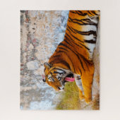 タイガース大きな猫。 ジグソーパズル (縦)