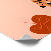 タイガース紅葉:ヴィンテージジャンプのパターン ポスター (角)