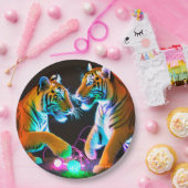 タイガース紙プレート, 9"ラウンド紙プレート ペーパープレート (パーティー)