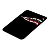 タイガース飛んでいるシャーク口 – サメ愛好家への贈り物 マグネット (左側)