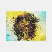 タイガース3A フリースブランケット (正面(横))