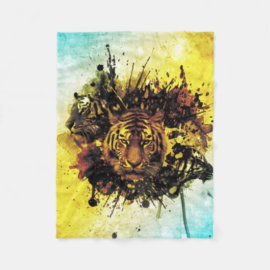 タイガース3A フリースブランケット (正面)