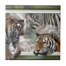 タイガース、ゼブラ、キリン初期の、ジャングル タイル