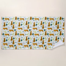 タイガース&トロピカル葉パターン