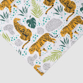 タイガース&トロピカル葉パターン 薄葉紙 (詳細)