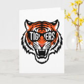 タイガース ヴィンテージ スポーツ ネーム デザイン メンズ レディース ガールズ カード (黄色い花)