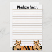 タイガース 便箋 (正面/裏面)