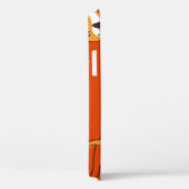 タイガース、手で描いた背景。継ぎカラフル目のない部分 Case-Mate iPhoneケース (裏面 / 右)