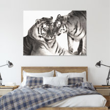 タイガース – 手絵を描野生生物ポートレート