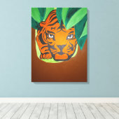 タイガーズアイキャンバス印刷 キャンバスプリント (インサイチュ (ウッドフロア))