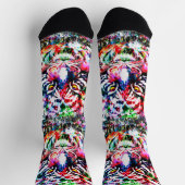 タイガーソックス |トラカラフルガーヘッドソックス ソックス (上部)