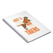 タイガータイガーサファリが大好きな女の子。完全 ノートブック (右側)
