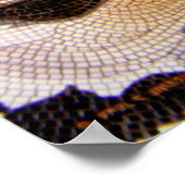 "タイガータイル"タイガー顔モザイク水色 ポスター (角)