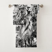 タイガータオル | タイガースケッチ | 白黒 バスタオルセット (インサイチュ)