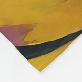 タイガータンお洒落ゴアンタメドジャングルキャッ絵を描ト フリースブランケット (角)