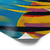 タイガータンお洒落ゴアンタメドジャングルキャッ絵を描ト ポスター (コーナー)