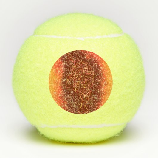 タイガーテニスボールランニングズ銀河系スターリーナイト テニスボール (正面)