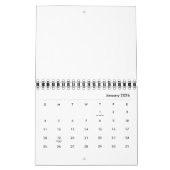 タイガーデザイン カレンダー (1月 2026)