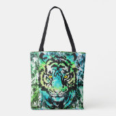 タイガートートバッグカラフル- Tiger Eyes トートバッグ (裏面)