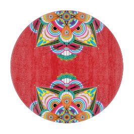 タイガードラゴンマンダラガラス切り板 カッティングボード