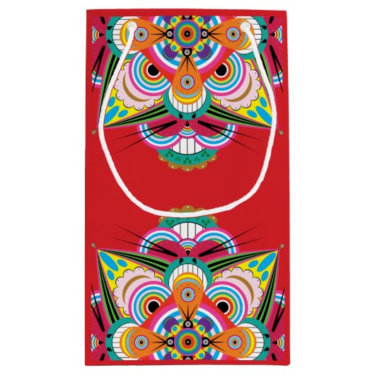 タイガードラゴンマンダラスモール抱き枕 スモールペーパーバッグ (裏面)