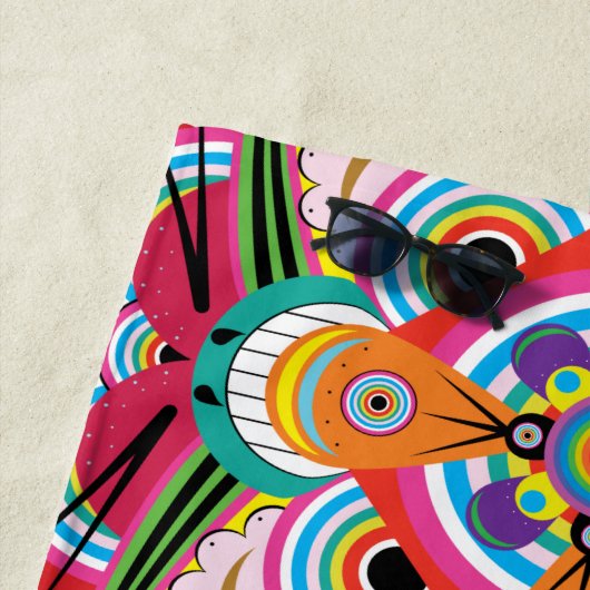 タイガードラゴンマンダラビーチタオル ビーチタオル (インサイチュ)