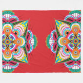 タイガードラゴンマンダラフリースブランケット(3サイズ) フリースブランケット (正面(横))