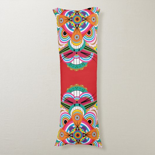 タイガードラゴンマンダラ抱き枕 ボディピロー (正面縦)