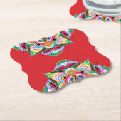 タイガードラゴンマンダラ紙コースター ペーパーコースター (アングル)