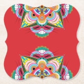 タイガードラゴンマンダラ紙コースター ペーパーコースター (正面)