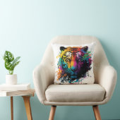 タイガーネオンインクのスプラッシュ クッション (椅子)