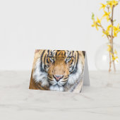 タイガーネパーソナライズされたームハッピーバースデー カード (黄色い花)