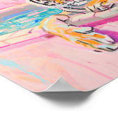 タイガーバスタブ浴室プリント ポスター (角)