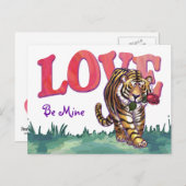 タイガーバレンタインデー シーズンポストカード (正面/裏面)