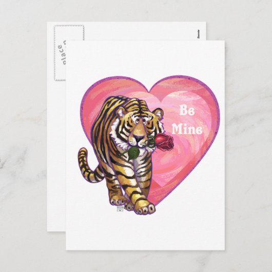 タイガーバレンタインデー シーズンポストカード (正面/裏面)
